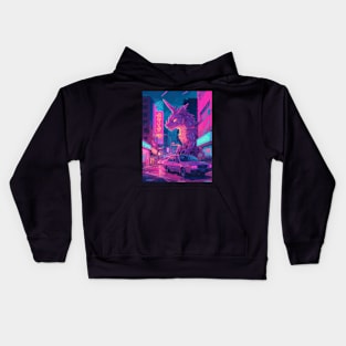 Retrowave Dragon Kids Hoodie